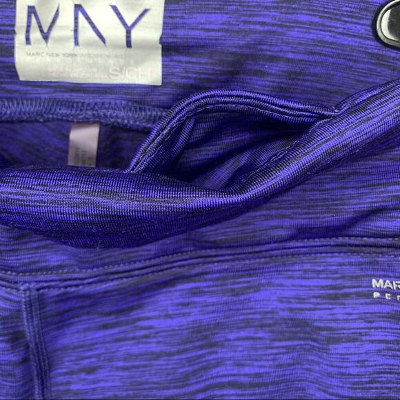 MARC NEW YORK PERFORMANCE Leggings Size S Space Purple Print hidden Pock… - Picture 6 of 7